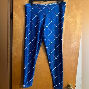 NWOT Custom made Chicago Cubs leggings Size XL